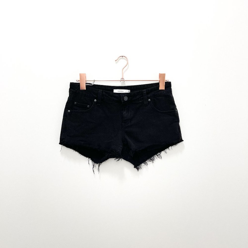 BLACK TALULA DENIM SHORTS SIZE 27